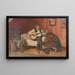 La joueuse de guitare - Hugo Wolff-Maage — inramlat konstverk på väggen