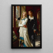 Hamlet och Ophelia - Hugues Merle — inramlat konstverk på väggen