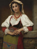 La fille napolitaine - Hugues Merle — vy av konstverket