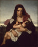 La lettre écarlate - Hugues Merle — vy av konstverket
