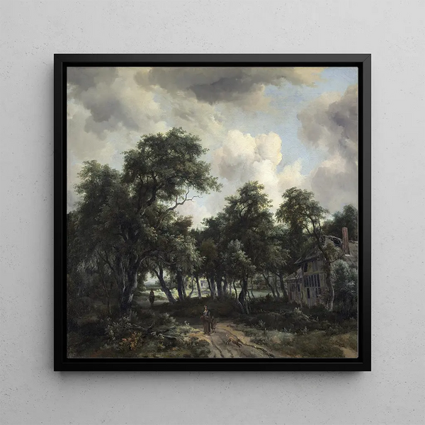 Hutte parmi les arbres - Meindert Hobbema