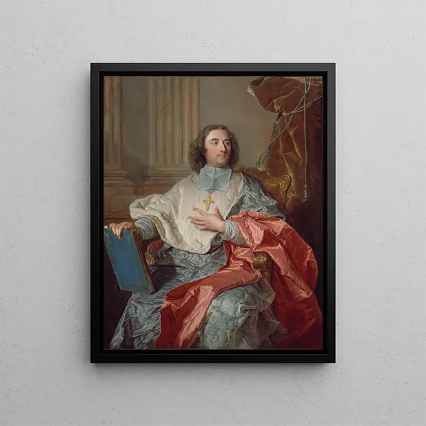 Charles de Saint-Albin ärkebiskop av Cambrai - Hyacinthe Rigaud — inramlat konstverk på väggen