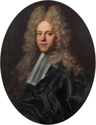 Hyacinthe Rigaud - Portrait dun homme de loi en habit noir la large perruque.webp