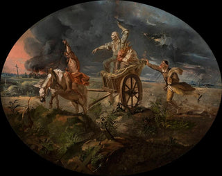 Ignacy Gierdziejewski - Symbolic scene  Poverty and misery come to see us.webp