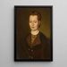 Portrait of Elise Hugel - Ignaz Weisser — inramlat konstverk på väggen