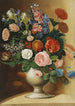 Vas med trädgårdsblommor - Ignác Klimkovič — vy av konstverket