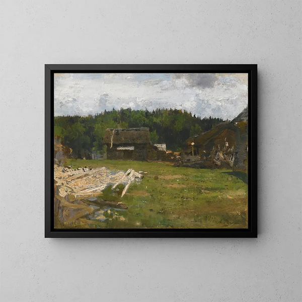 den klara skogsgläntan nära Tchougouïv, Ukraina - Ilya Efimovich Repin — inramlat konstverk på väggen