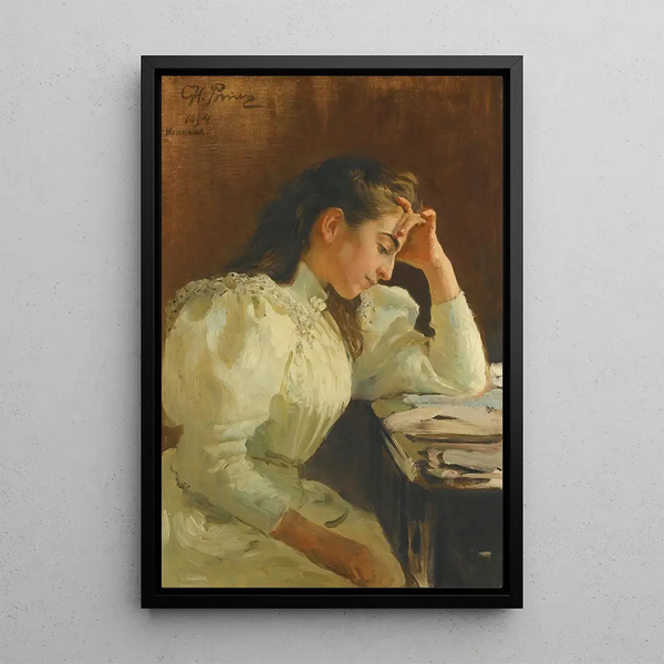 Ilya Efimovich Repin - Portrait Of A Neapolitan Girl.webp