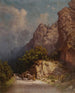 Charrette tirée par des bœufs dans les montagnes - Ilya Nikolaevich Zankovsky — vy av konstverket