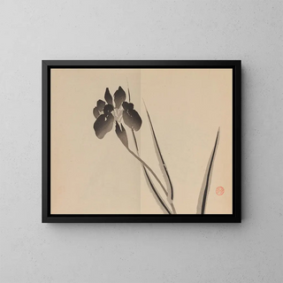Aucune œuvre intitulée "Keinen shugajo Pl21" n'est reconnue dans l'histoire de l'art. - Imao Keinen — inramlat konstverk på väggen