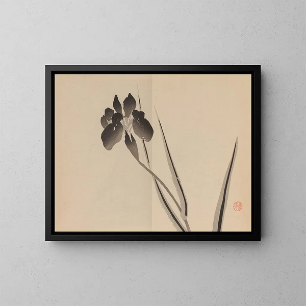 Aucune œuvre intitulée "Keinen shugajo Pl21" n'est reconnue dans l'histoire de l'art. - Imao Keinen — inramlat konstverk på väggen