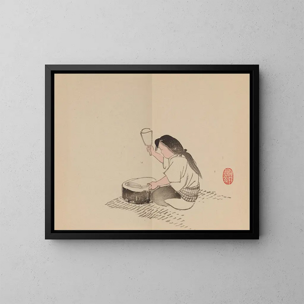 Keinen shugajō Pl. 78 - Imao Keinen — inramlat konstverk på väggen