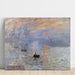 Reproduktion av målningen Impression Soleil Levant - Claude Monet