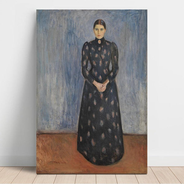 Inger en noir et violet - Edvard Munch | Reproduction Tableau Décoration murale affiche copie