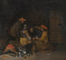 ett inomhusrum med fyra figurer som dricker och spelar kort - Gerard ter Borch — vy av konstverket