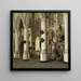 interiören i Nieuwe Kerk i Delft - Hendrick Cornelisz van Vliet — inramlat konstverk på väggen