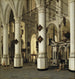 interiören i Nieuwe Kerk i Delft - Hendrick Cornelisz van Vliet — vy av konstverket