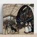 Reproduktion av målningen av inomhusmiljön i maskinernas galleri vid världsutställningen 1889 - Louis Béroud