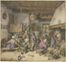 inomhus tavern med bönder som röker, dricker och klappar - Adriaen van Ostade — vy av konstverket