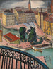 Karl Johans Torg Stockholm - Isaac Grünewald — vy av konstverket