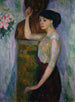 Portrait de Madame Ise Morsing - Isaac Grünewald — vy av konstverket