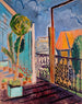 Vue depuis la fenêtre du studio - Isaac Grünewald — vy av konstverket