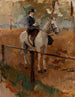 Amazonas vid Rotten Row Hyde Park London - Isaac Israëls — vy av konstverket
