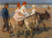 Balades à Dos d'Âne sur la Plage - Isaac Israëls — vy av konstverket