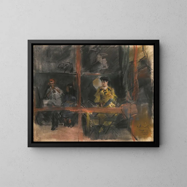 Fête de Montmartre - Isaac Israëls — inramlat konstverk på väggen