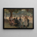 i skogen vid Bois de Boulogne nära Paris - Isaac Israëls — inramlat konstverk på väggen