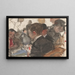 män som spelar kort på ett café - Isaac Israëls — inramlat konstverk på väggen