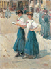 Midinettes på Place Vendôme Paris - Isaac Israëls — vy av konstverket