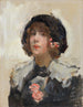 Portrait d'une femme - Isaac Israëls — vy av konstverket