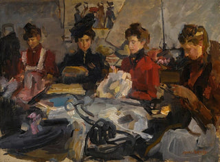 L'atelier des modistes - Isaac Israëls — vy av konstverket
