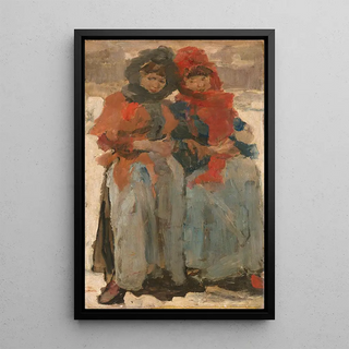 Isaac Israls - Two Young Women in the Snow.webp