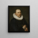 Porträtt av en borgmästare - Isaac Jacobsz van Hooren — inramlat konstverk på väggen