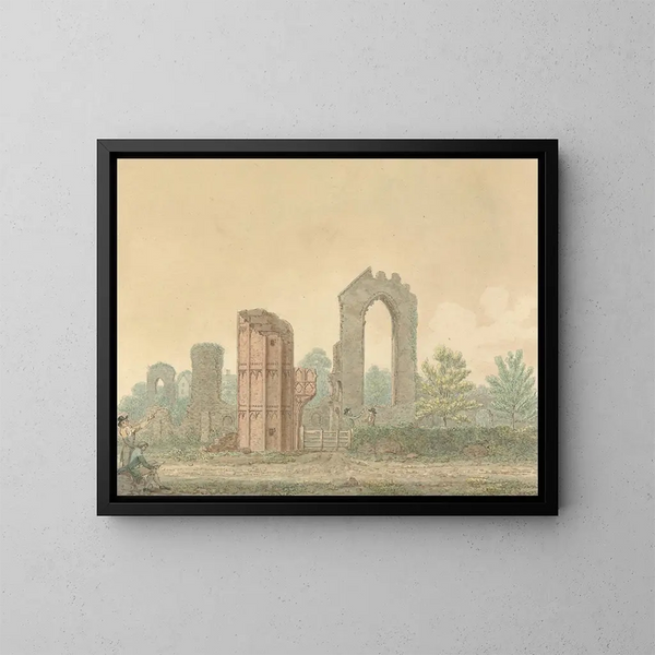 Abbaye de Leiston, Suffolk - Isaac Johnson — inramlat konstverk på väggen