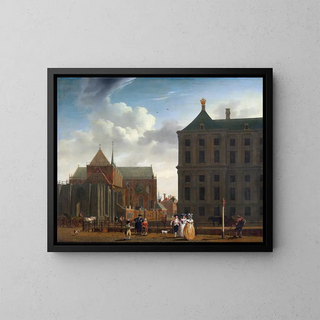 Isaac Ouwater - The Nieuwe Kerk and the Town Hall on the Dam in Amsterdam.webp