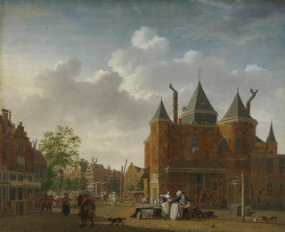 La waag Saint-Antoine à Amsterdam - Isaac Ouwater — vy av konstverket