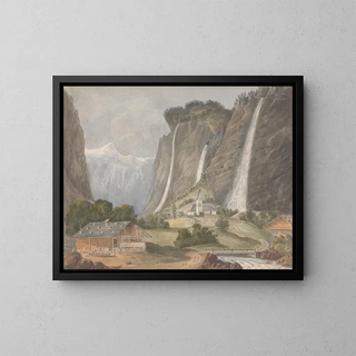 Cascades de Staubbach, Lauterbrunnen, Schweiz - Isaac Weld — inramlat konstverk på väggen