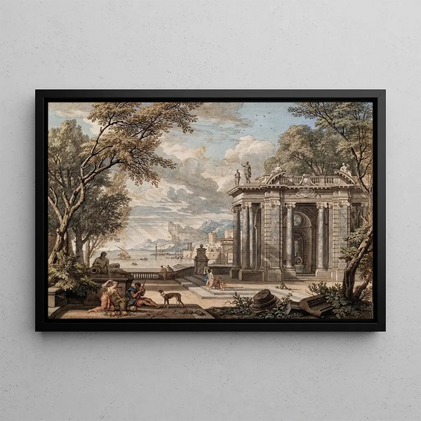 Isaac de Moucheron - Arcadisch landschap.webp