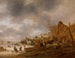vinterlandskap - Isaac van Ostade — vy av konstverket