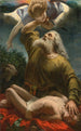 Sacrifice d'Isaac - Ecole italienne — vy av konstverket
