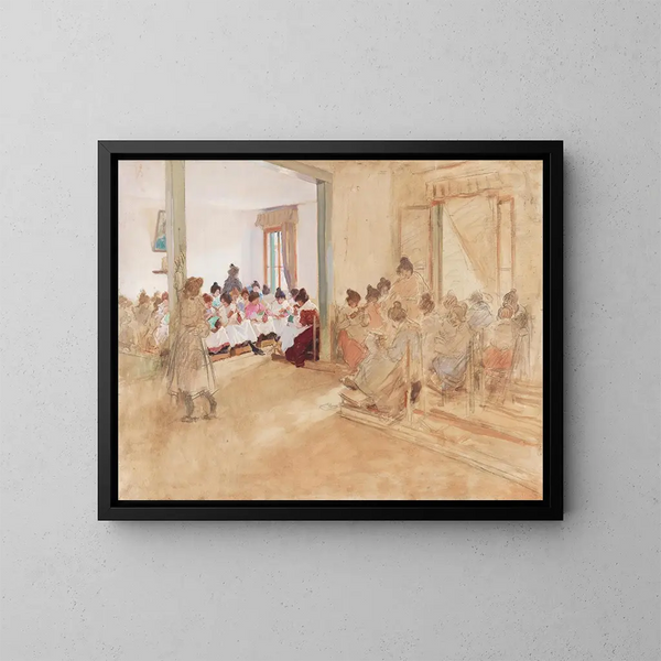 Couturières - Italico Brass — inramlat konstverk på väggen