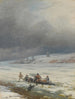 att ta ut en häst och en vagn ur isen - Ivan Konstantinovich Aivazovsky — vy av konstverket