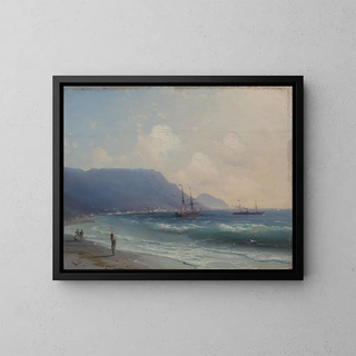 Marine - Ivan Konstantinovich Aivazovsky — inramlat konstverk på väggen