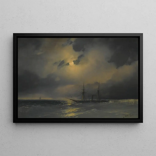 Ivan Konstantinovich Aivazovsky - Shipping In Moonlight.webp