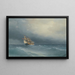 La tempête qui se lève - Ivan Konstantinovich Aivazovsky — inramlat konstverk på väggen