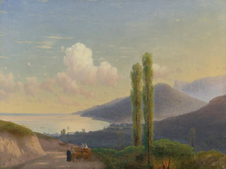 La route vers Gurzuf, Crimée - Ivan Konstantinovich Aivazovsky — vy av konstverket