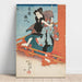 Reproduktion av målningen Iwai Hanshiro V i rollen som Shirai Gonpachi - Utagawa Kuniyoshi